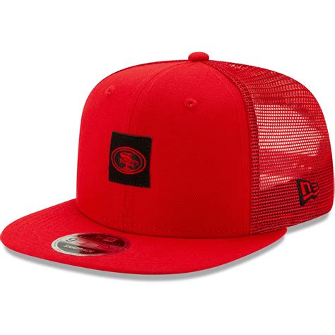 San Francisco 49ers New Era Shanahan Square Trucker 9FIFTY Adjustable ...