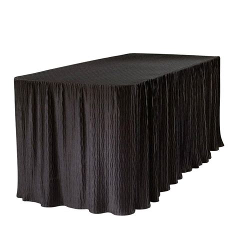 The Folding Table Cloth 6 ft. Black Table Cloth Made for Folding Tables ...