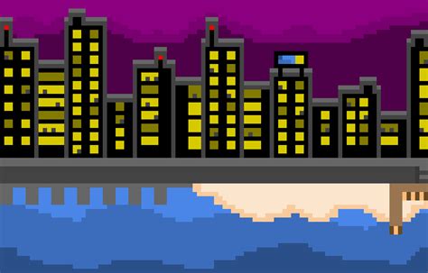 Decided i would make a tiny little city during art class pixel art