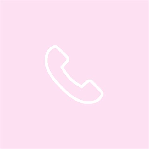 Light pink phone icon | Pink phone icon aesthetic, Phone icon, Neon pink