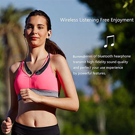 BUMMD Bluetooth Neckband Headphones with Magnetic Earbuds, Flexible ...