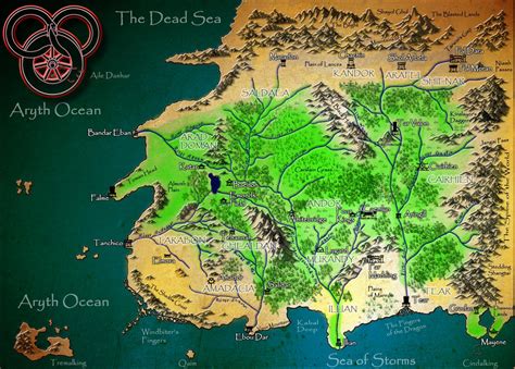 Wheel of Time Map by DeArtistZwei on DeviantArt