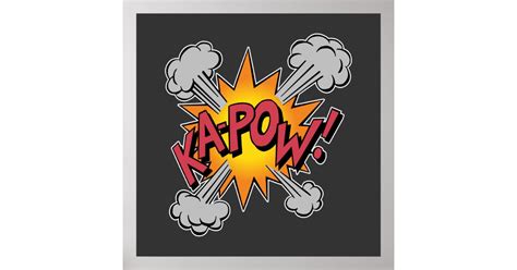 Ka Pow! Cartoon Poster | Zazzle