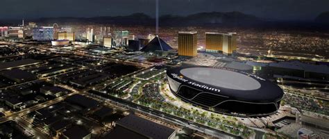 Raiders Stadium At Night / Las Vegas Raiders Las Vegas Crating And ...