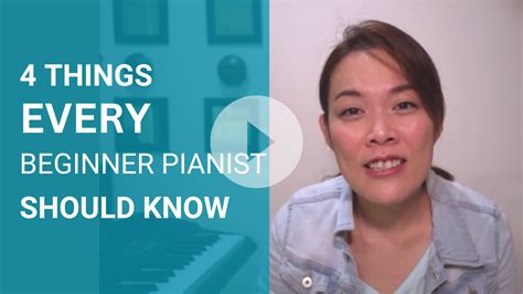 Beginner pianist, if you're just starting out, here are the 4 things ...