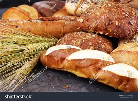 Different Kinds Bread Bread Rolls On Stock Photo 672196564 | Shutterstock