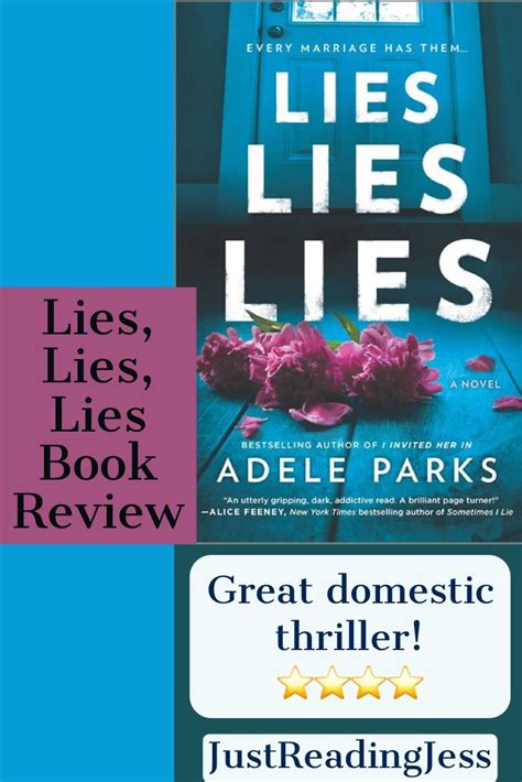 Book Review: Lies, Lies, Lies | Book blogger, Book blog, Contemporary novels