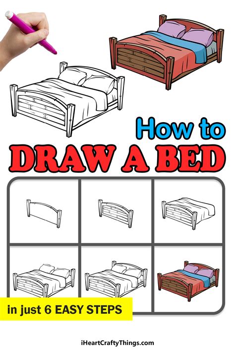 How to Draw a Bed With a Person in It Easy How to Draw a Bed - Aube Tarm2000