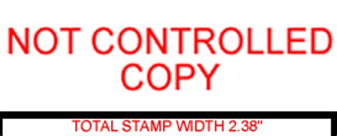 NOT CONTROLLED COPY Rubber Stamp for office use self-inking - Melrose Stamp Company