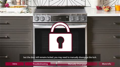 [LG Range] How To Unlock Your LG Oven - YouTube