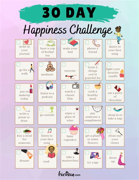 30 Day Happiness Challenge