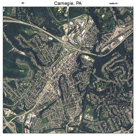 Aerial Photography Map of Carnegie, PA Pennsylvania