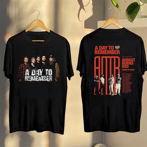 ADTR Band 2024 Concert Shirt, 2024 A Day To Remember Fall Tour T-Shirt ...