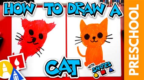 How To Draw A Cat - Preschool - Art For Kids Hub