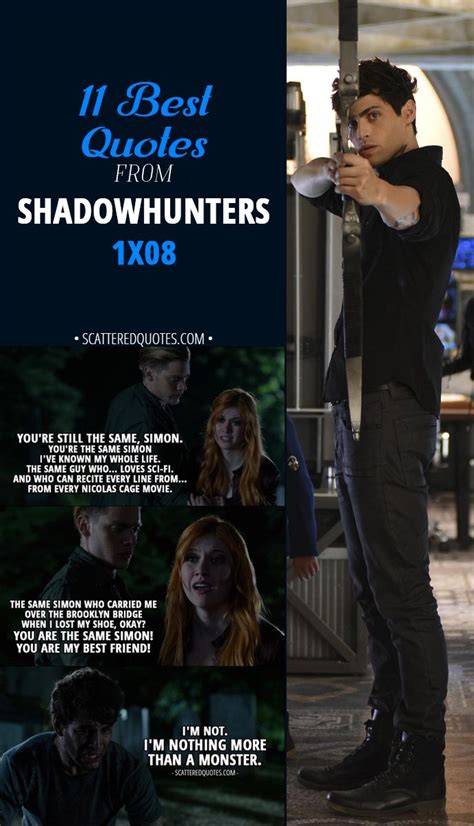 100+ Best 'Shadowhunters' Quotes: "All the legends are true." | Scattered Quotes | Shadowhunters ...