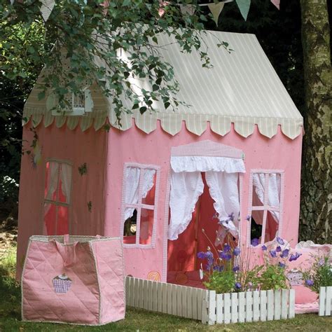 Gingerbread Cottage Playhouse - pink indoor fabric playhouse, girls ...