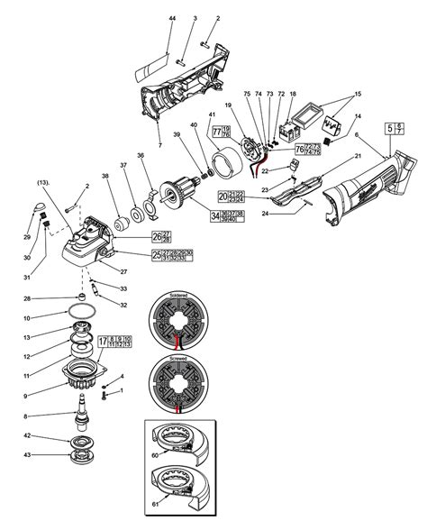 Buy Milwaukee 2680-059-(D45B) CORDLESS 18 VOLT 4-1/2" CUT-OFF/GRINDER Replacement Tool Parts ...