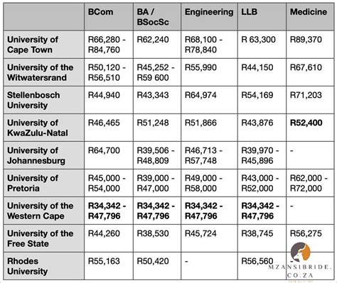 University Fees in South Africa: How Much Does It Cost? - September 2024