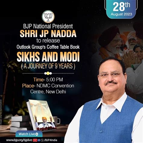 Release of Outlook Group’s Coffee Table book, ‘Sikhs and Modi (A Journey of 9 Years)' by the BJP ...