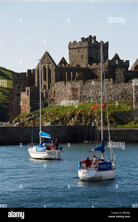 Peel Castle Isle Of Man Stock Photo - Alamy