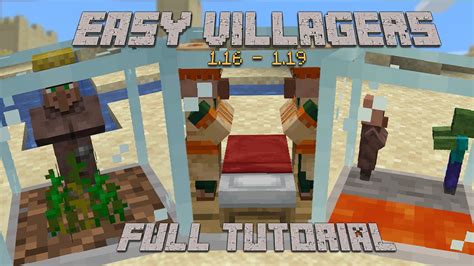 Easy Villagers Mod 1.16 - 1.21 [Full Tutorial] - YouTube