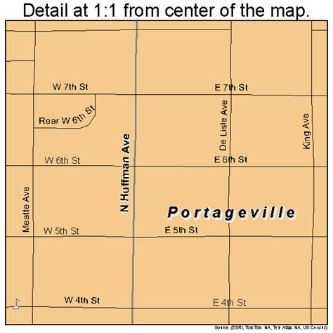 Portageville Missouri Street Map 2959186