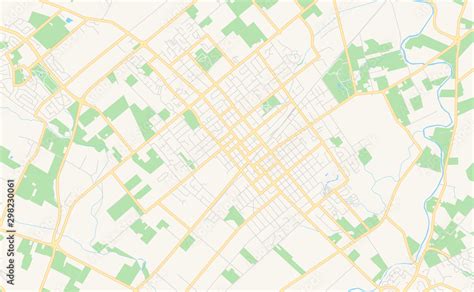 Printable street map of Napier-Hastings, New Zealand Stock Vector ...