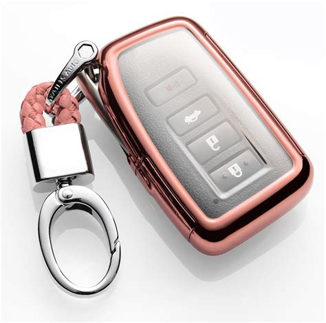 Pink TPU Key Fob Cover w/ Button Cover Panel For Lexus IS ES GS RC NX RX LX Key — iJDMTOY.com