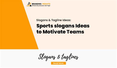 121 Sports slogans Ideas to Motivate Teams - Branding Heights