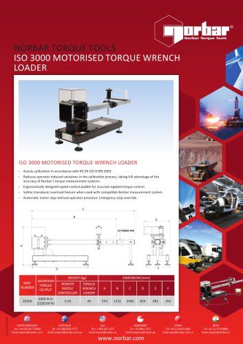 All Norbar Torque Tools catalogs and technical brochures