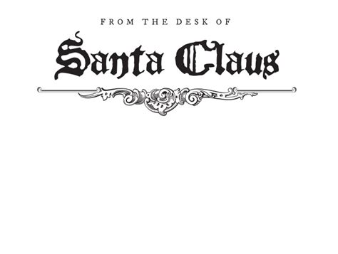 santa claus letterhead - Clip Art Library