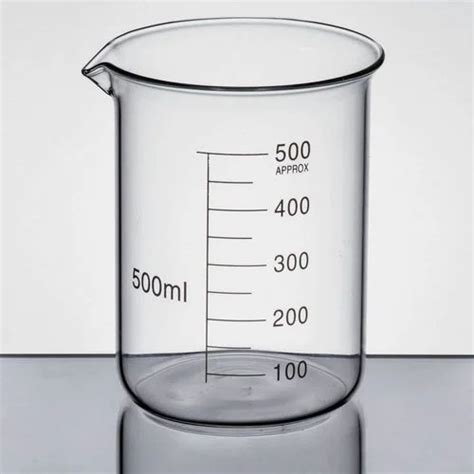 Transparent 500 ML Glass Beakers at Rs 65/piece in Ambala | ID: 14286541633