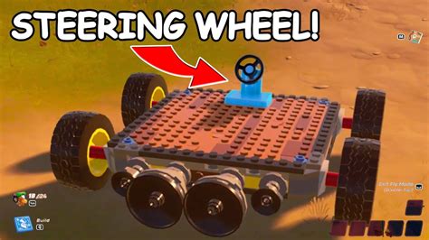 How to make a STEERING CAR with TURNING in LEGO Fortnite - YouTube