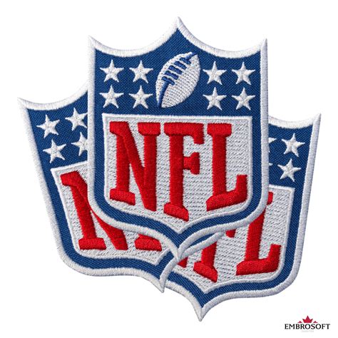 NFL Logo Patch, National Football League Emblem, Size: 2.6 x 3.5 inches ...