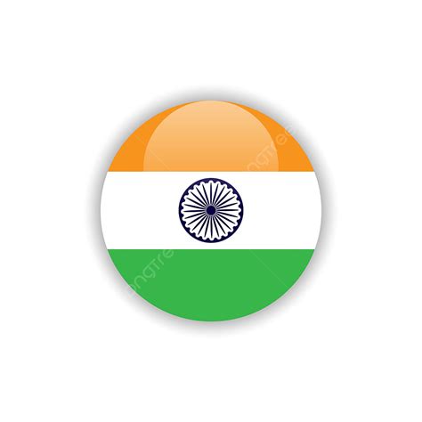 India Flag Clipart Vector, Button India Flag Vector Template Design, Flag, India, Button PNG ...