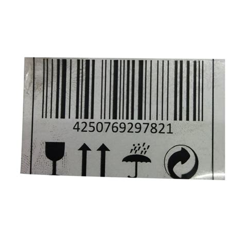 Pvc White Printed Barcode Sticker, Size: 2 X 1 Inch at Rs 0.75/piece in Noida