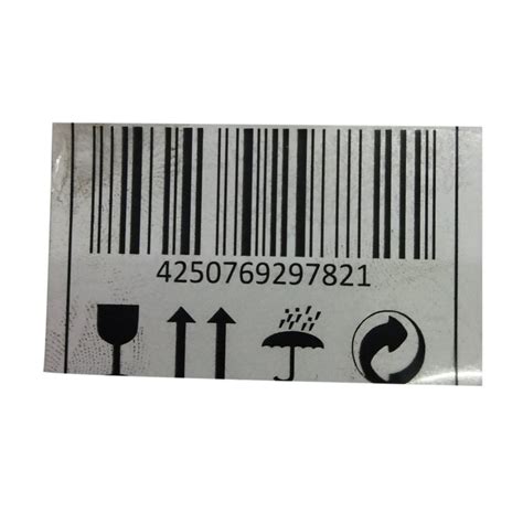 Pvc White Printed Barcode Sticker, Size: 2 X 1 Inch at Rs 0.75/piece in Noida