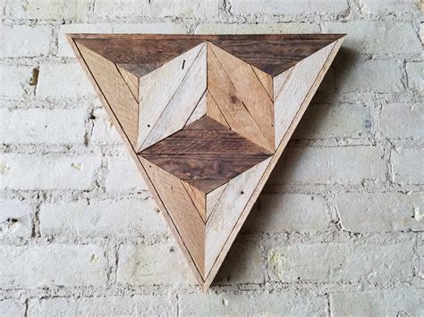 Reclaimed Wood Wall Art | Wood Decor | Reclaimed Wood | Wood Art | Rustic Geometric | Wood Decor ...