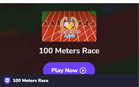 100 Meters Race Game for Google Chrome - Extension Download