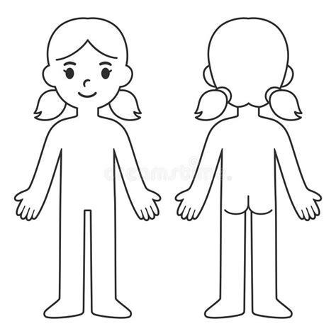 Child body template stock vector. Illustration of children - 243715541