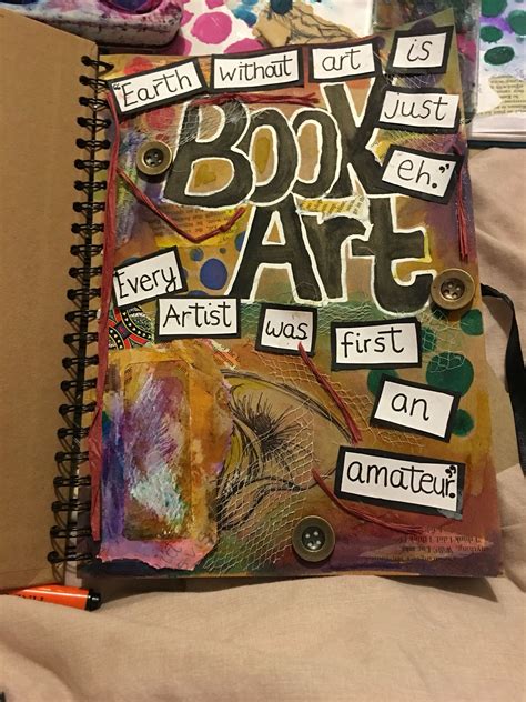 Mixed media Book art title page #gcse #gcseart #bookart | Gcse art sketchbook, Book art, Art ...