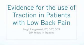 Lumbar Traction - Physiopedia