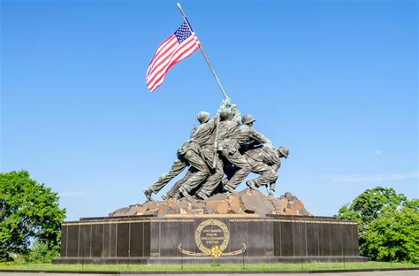 Iwo Jima Marine Corps War Memorial | Big Statues