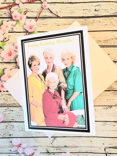 The Golden Girls Birthday Card Golden Girls gift The Golden | Etsy