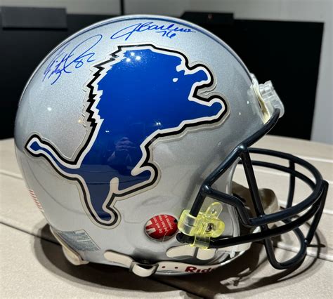 Custom signed Lions helmet - Football Helmet Collectors