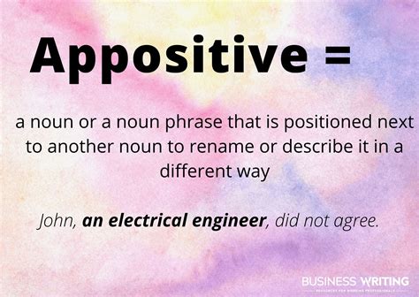 Appositives - Definition and Examples - BusinessWritingBlog