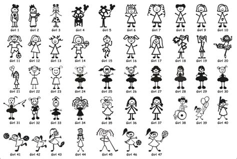 Stick Family Vector at GetDrawings | Free download