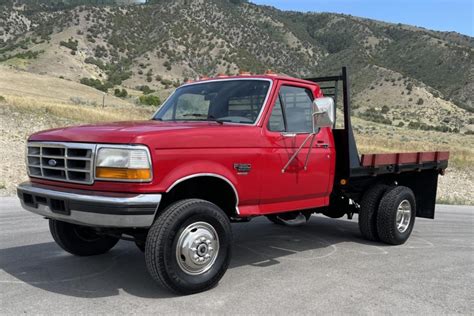 No Reserve: 1995 Ford F-350 Flatbed Dually Power Stroke 5-Speed 4x4 for sale on BaT Auctions ...