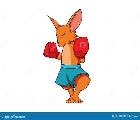 Boxing Kangaroo Vector Illustration | CartoonDealer.com #49894318