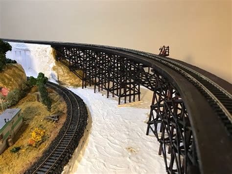 HO scale trestle bridge — Model railroad layouts plans